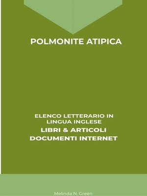 cover image of Polmonite Atipica